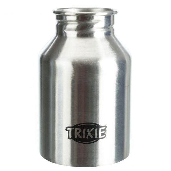 Trixie Edelstahl-Flasche mit Trinknapf