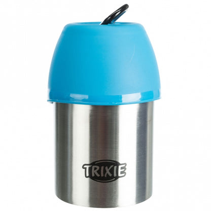 Trixie Edelstahl-Flasche mit Trinknapf
