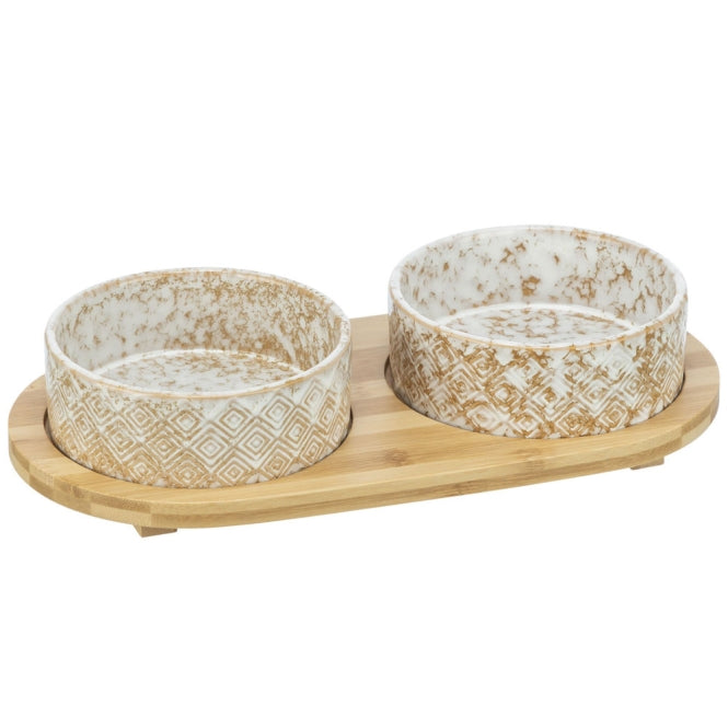 Trixie Napf-Set Keramik/Bambus